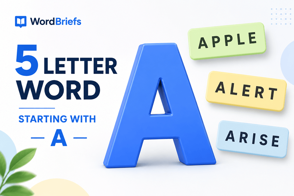 5 letter word starting with a