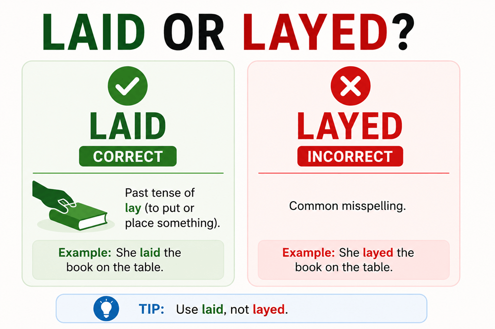 Laid or Layed