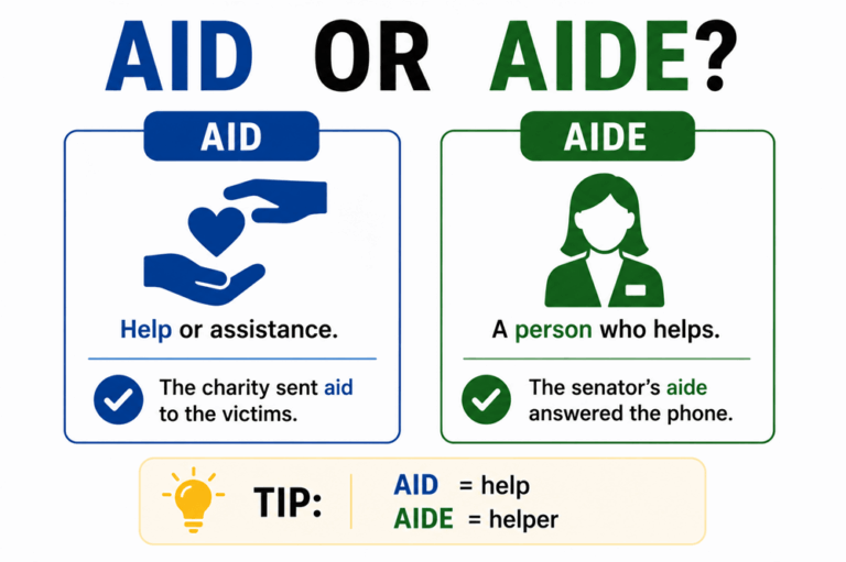 Aid or aide