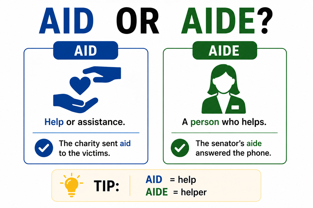 Aid or aide