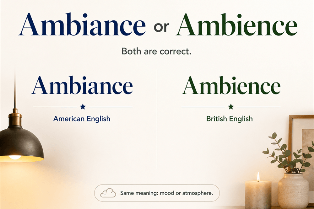 Ambiance or ambience