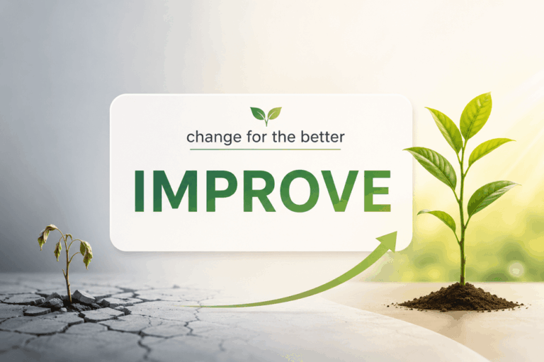 Another word for change for the better
