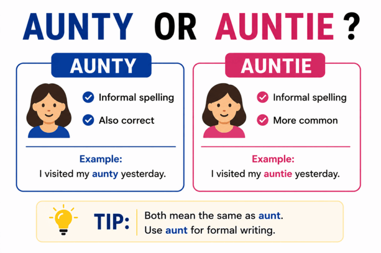 Aunty or auntie