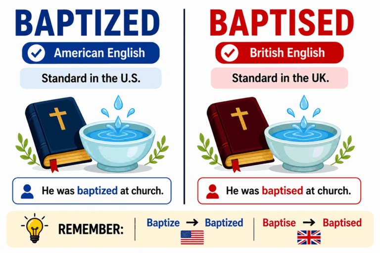 Baptised or baptized