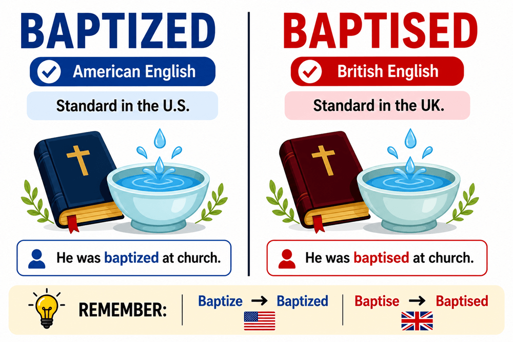 Baptised or baptized