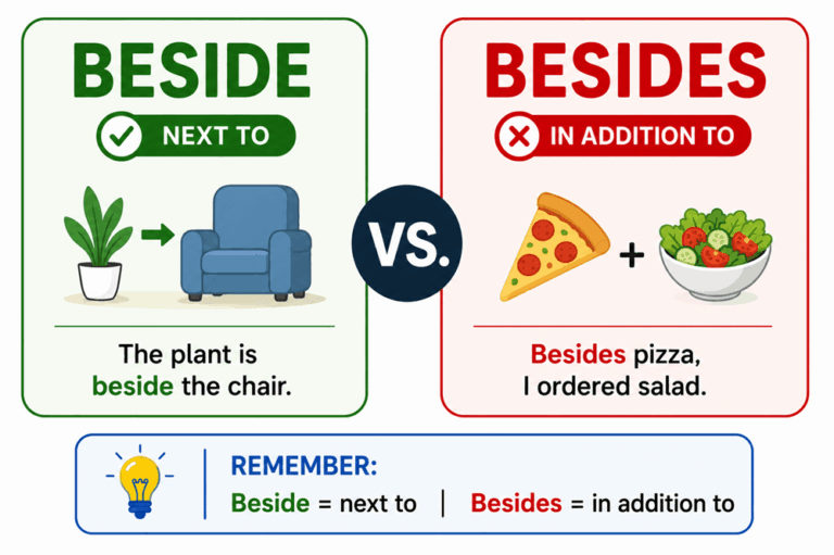 Beside or besides
