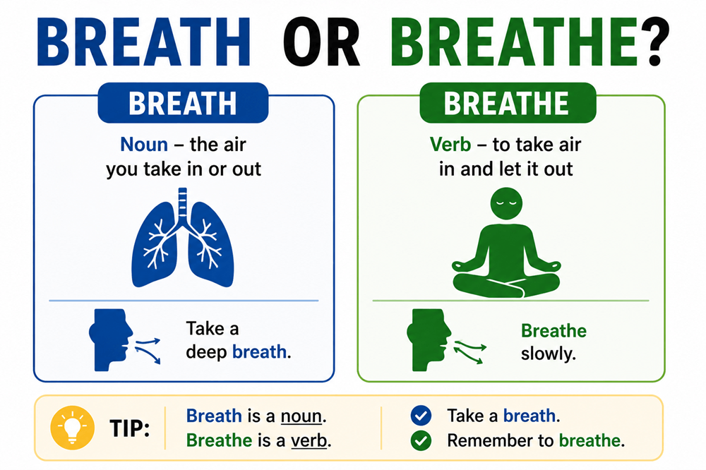 Breath or breathe