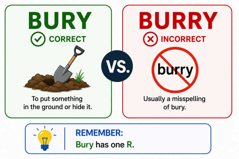 Burry or bury