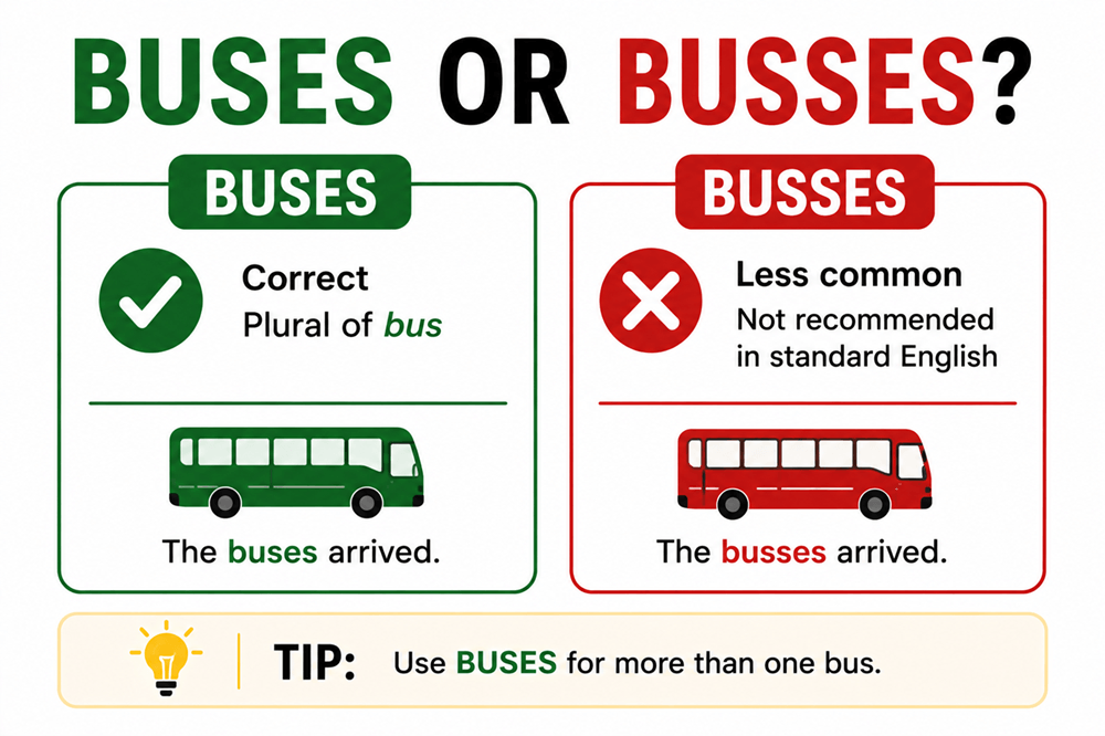 Buses or busses