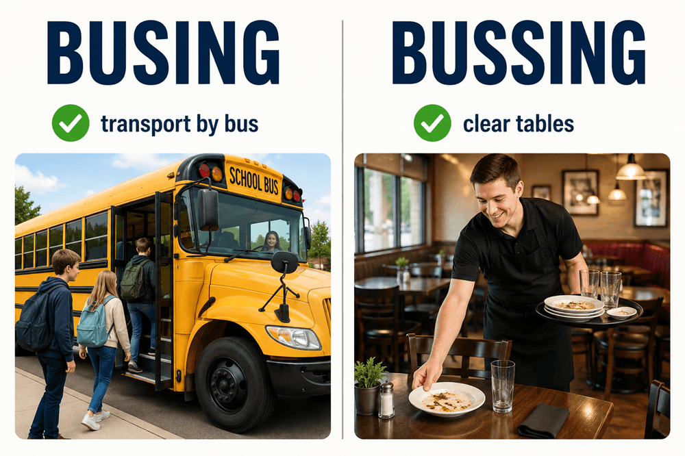 Busing or bussing