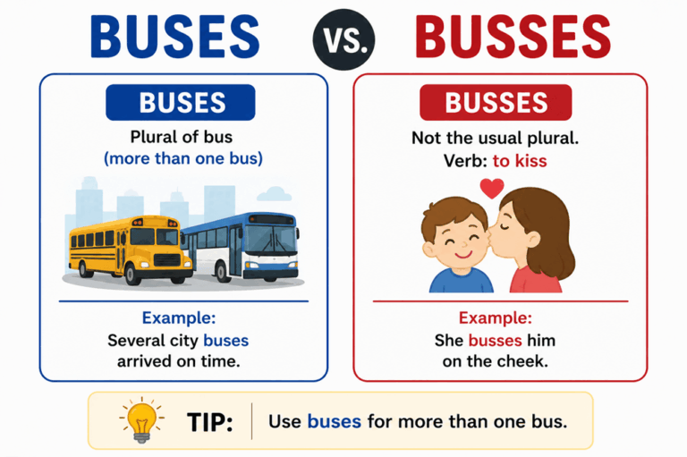 Busses or buses