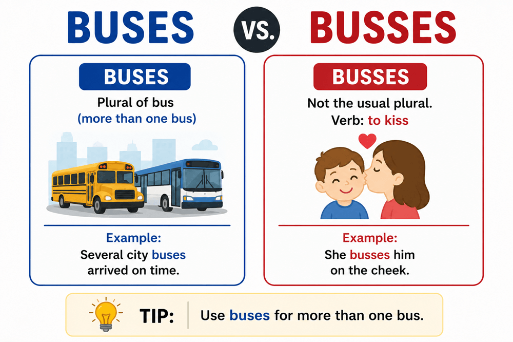 Busses or buses