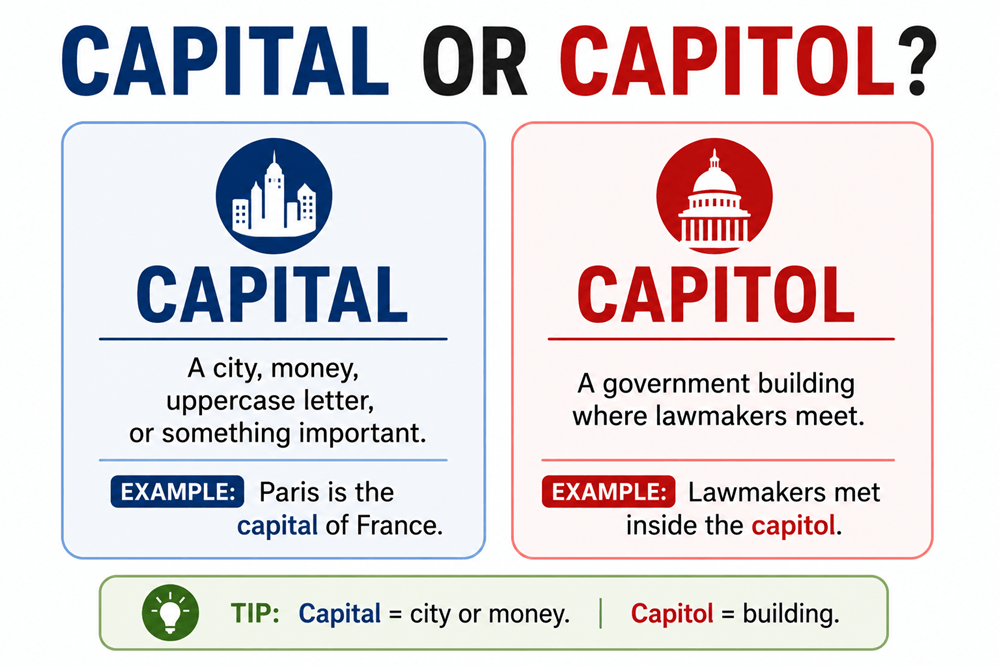 Capital or capitol