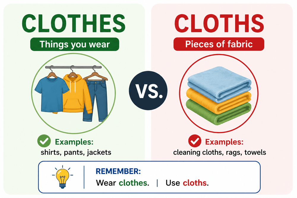 Cloths or clothes