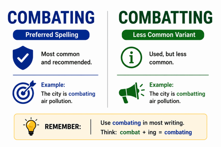 Combatting or combating
