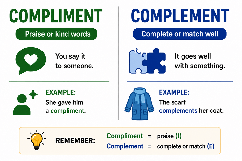 Compliment or complement