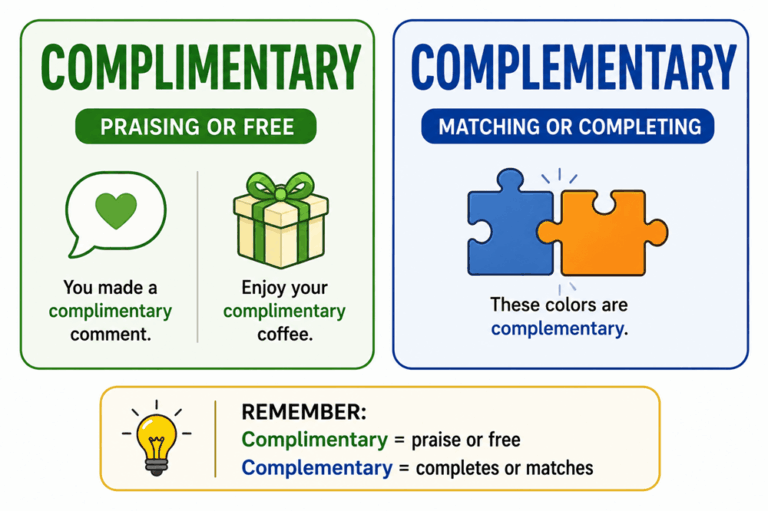 Complimentary or complementary