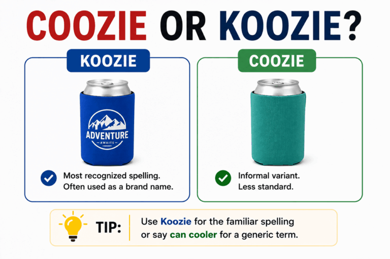 Coozie or koozie