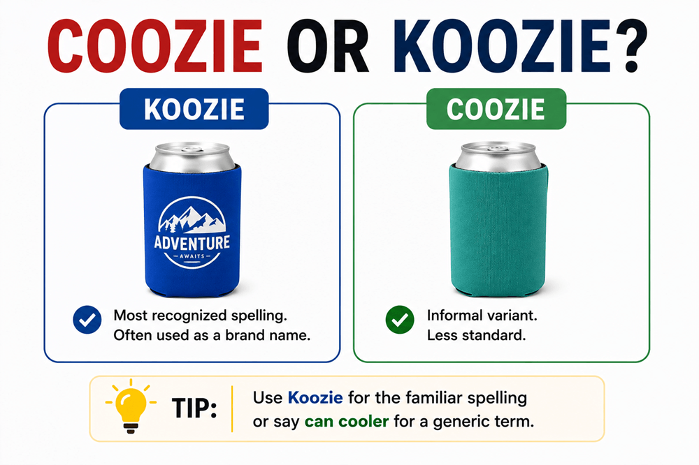 Coozie or koozie
