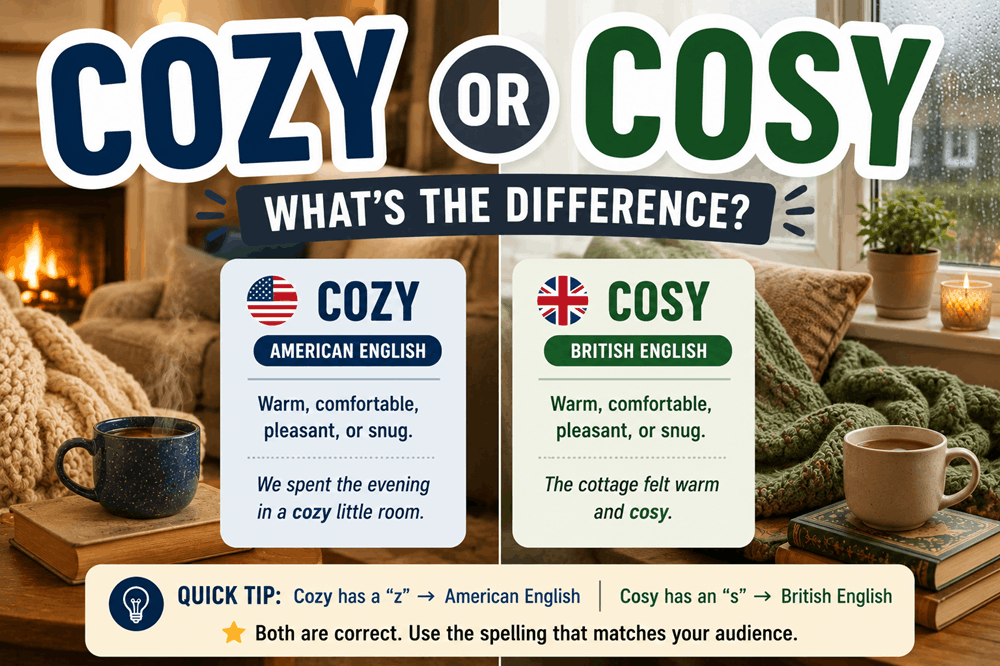 Cozy or cosy