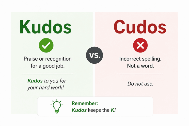 Cudos or kudos