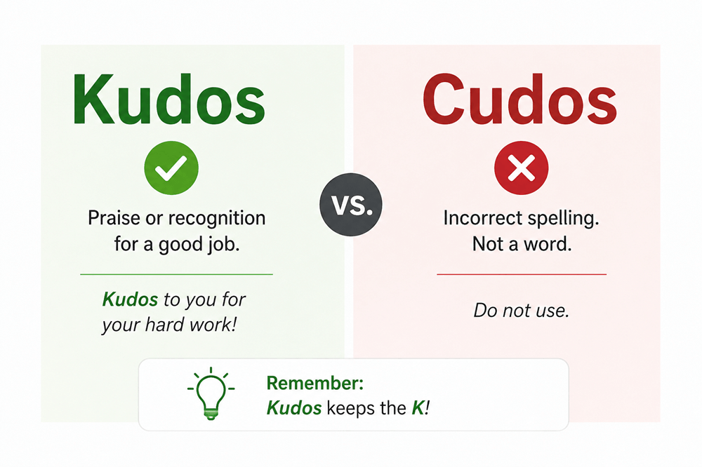Cudos or kudos