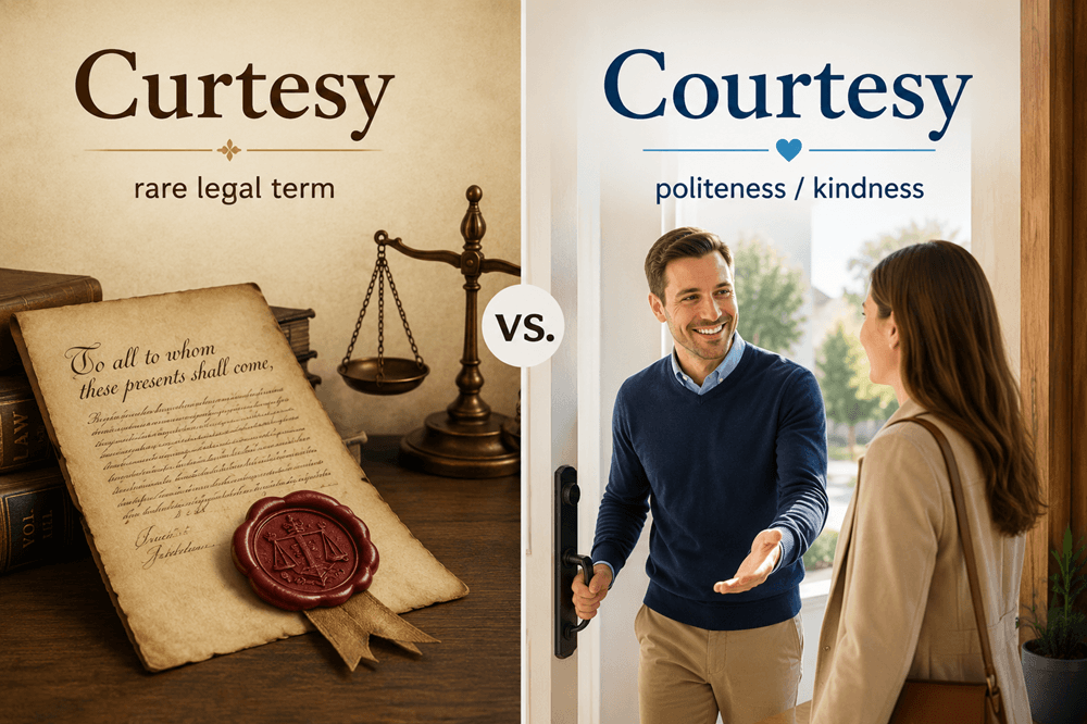 Curtesy or courtesy
