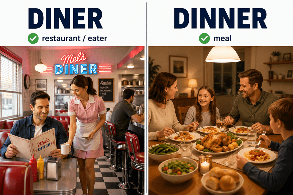 Diner or dinner