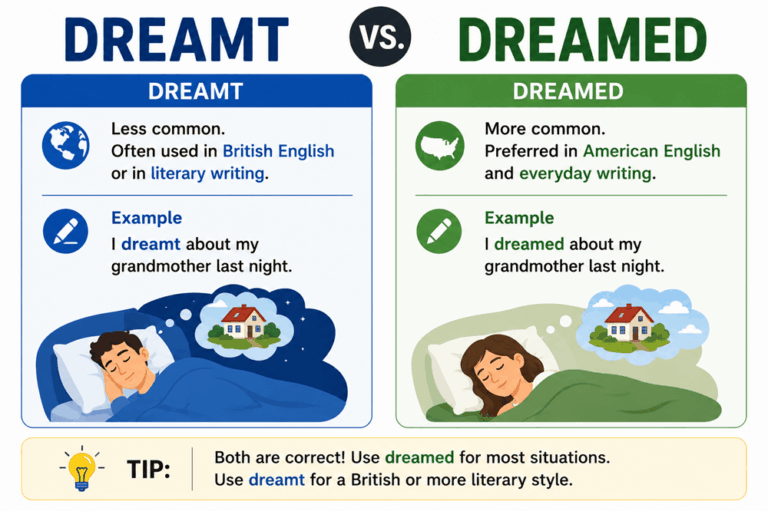 Dreamt or dreamed