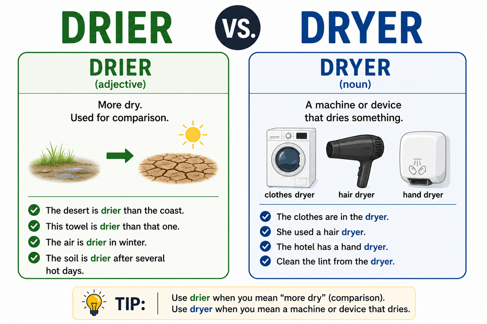 Drier or dryer