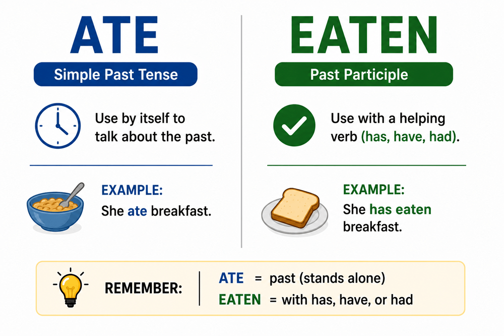 Eaten or ate