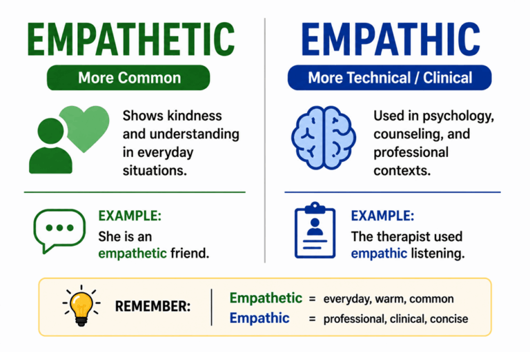 Empathic or empathetic