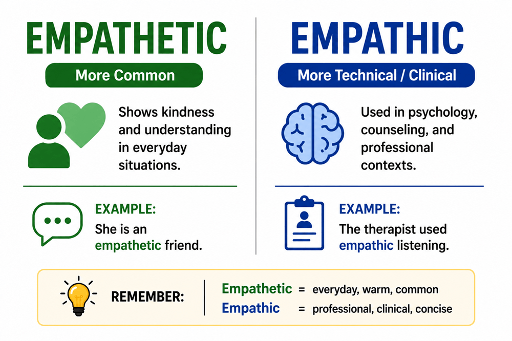 Empathic or empathetic