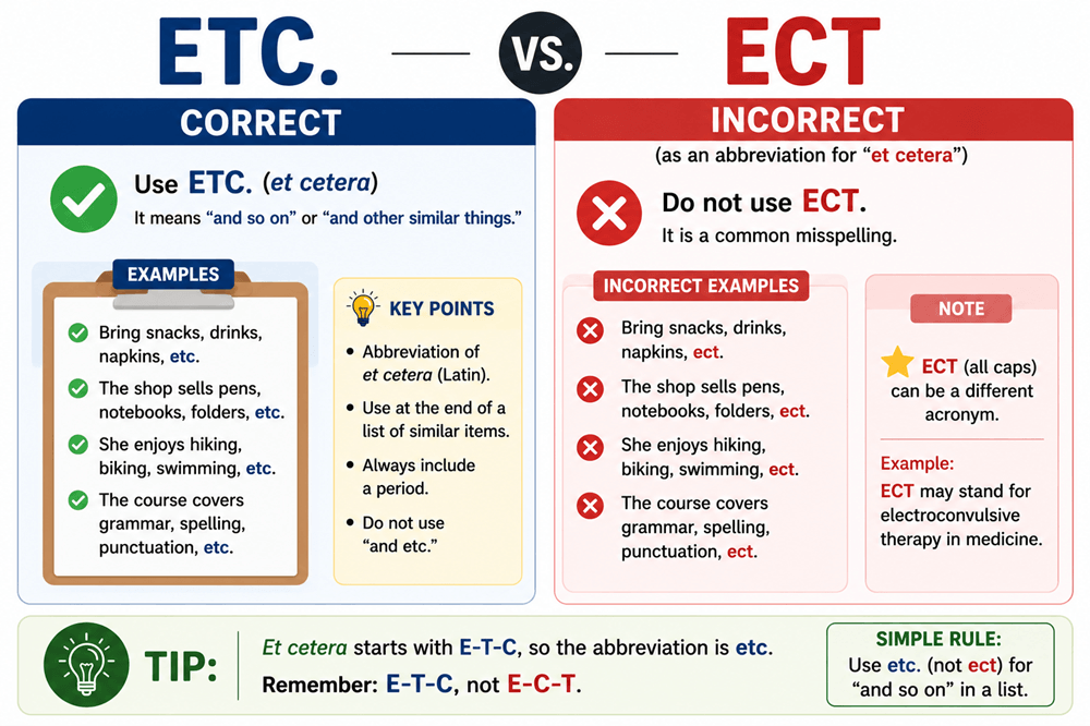 Etc or ect