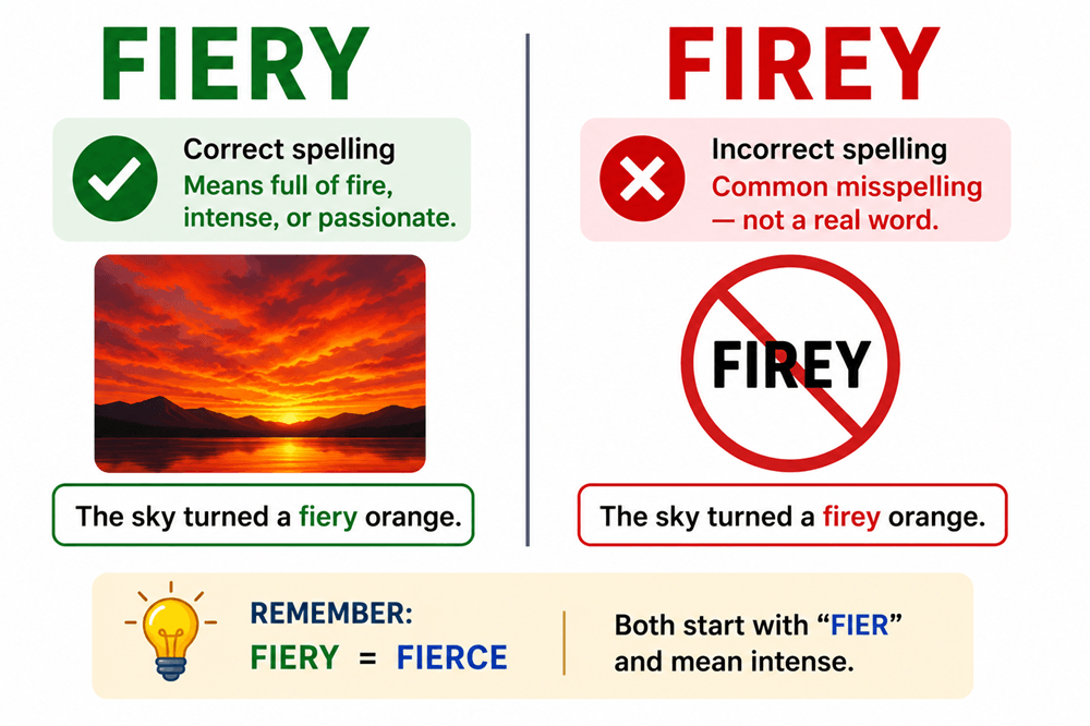 Firey or fiery