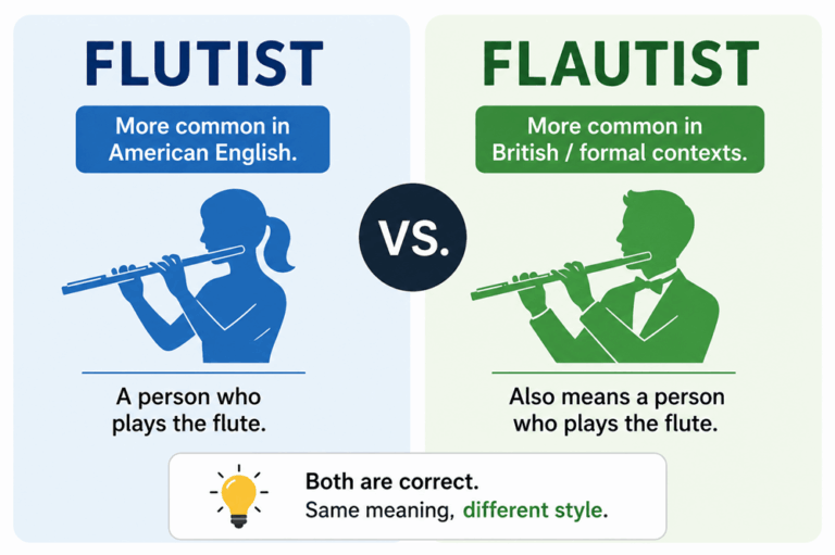 Flutist or flautist