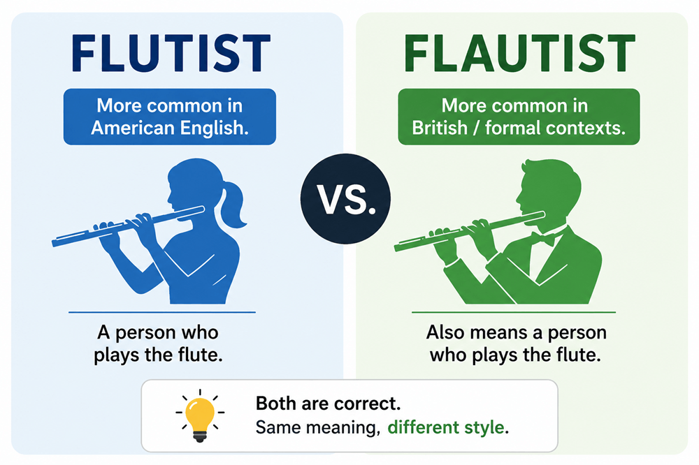 Flutist or flautist