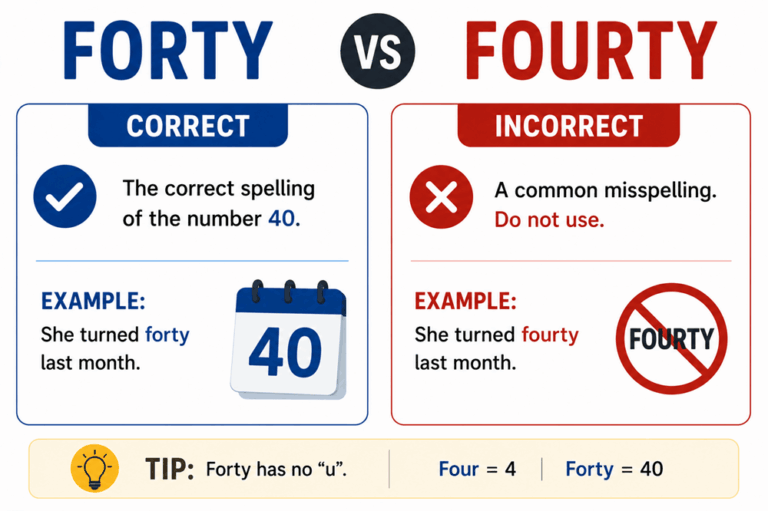 Forty or fourty