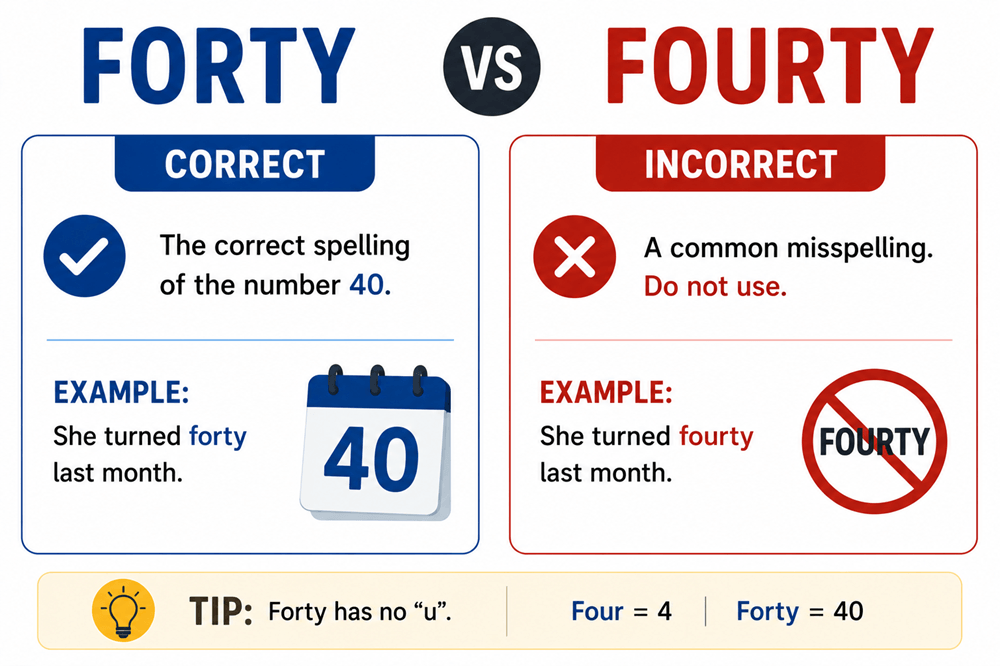 Forty or fourty