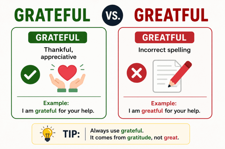 Greatful or grateful