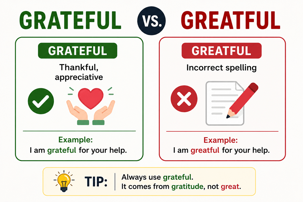 Greatful or grateful