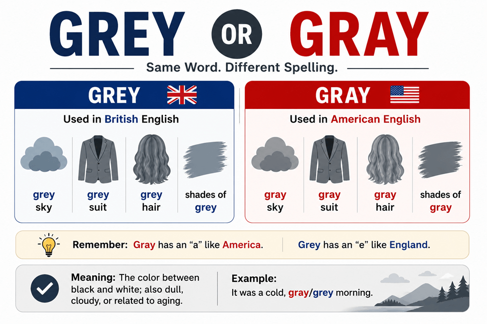 Grey or gray