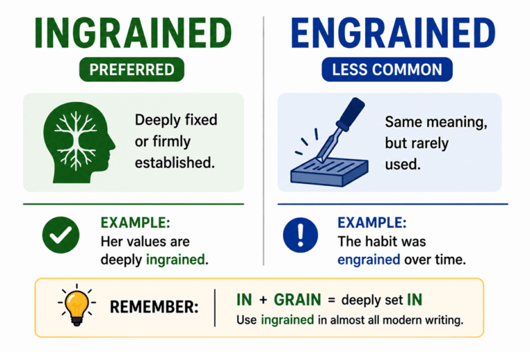 Ingrained or engrained