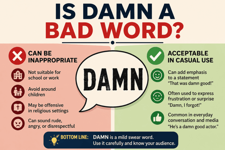 Is damn a bad word