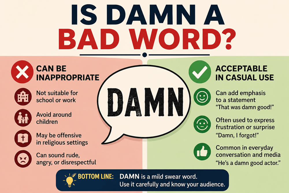 Is damn a bad word