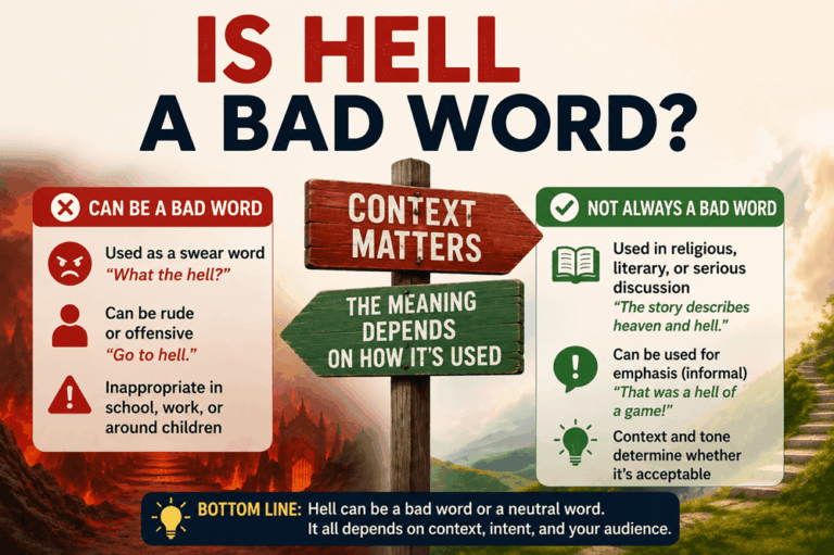 Is hell a bad word