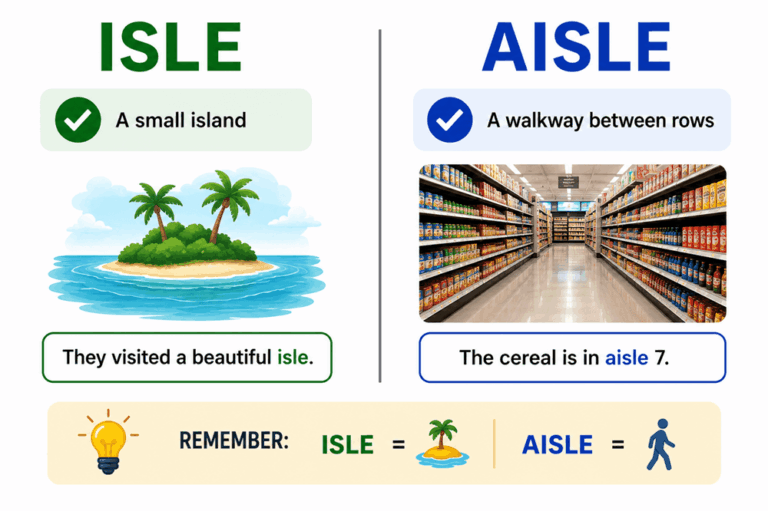 Isle or aisle