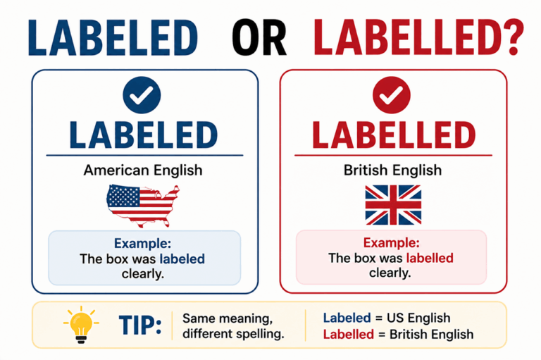 Labeled or labelled