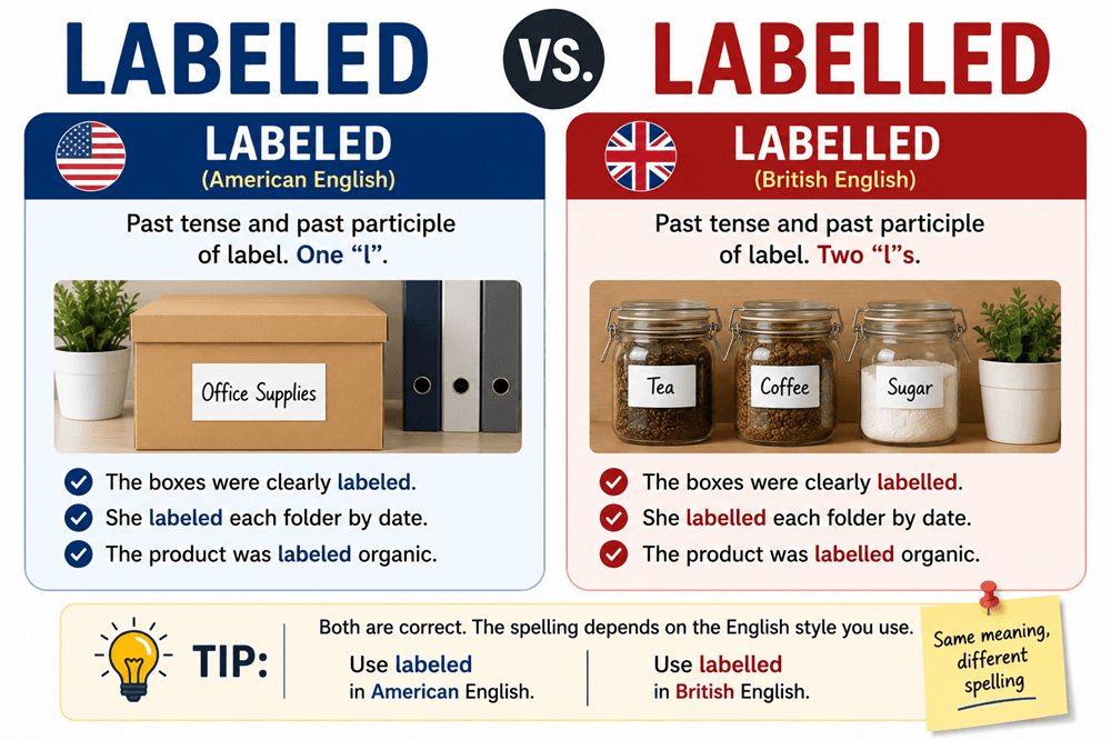 Labelled or labeled