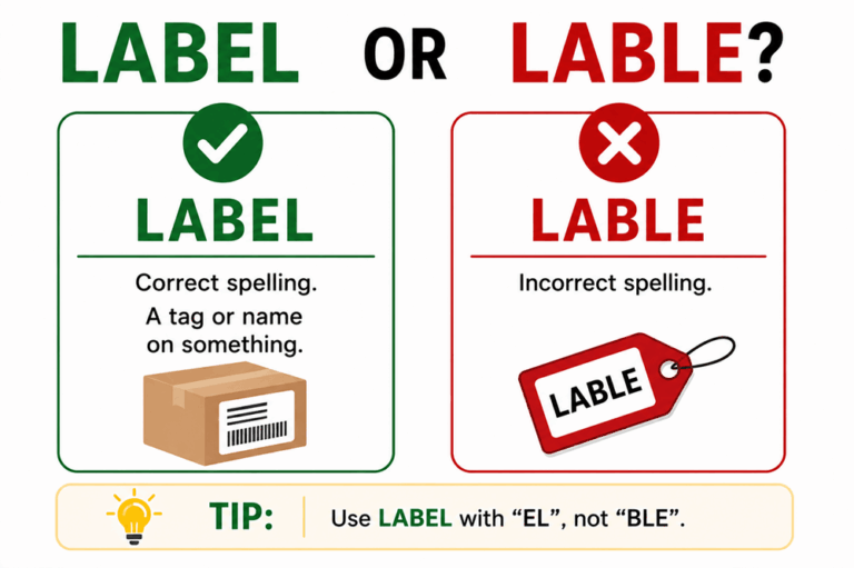 Lable or label
